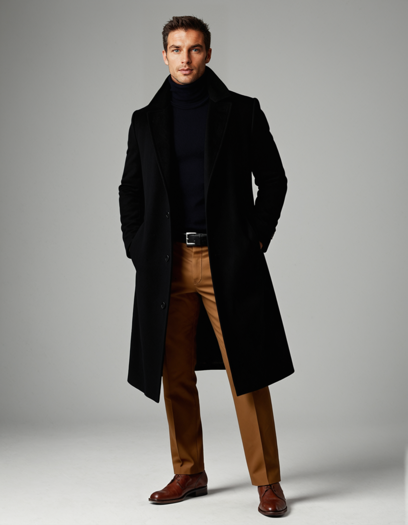 The Ridgeford Men’s Classic Wool Winter Overcoat