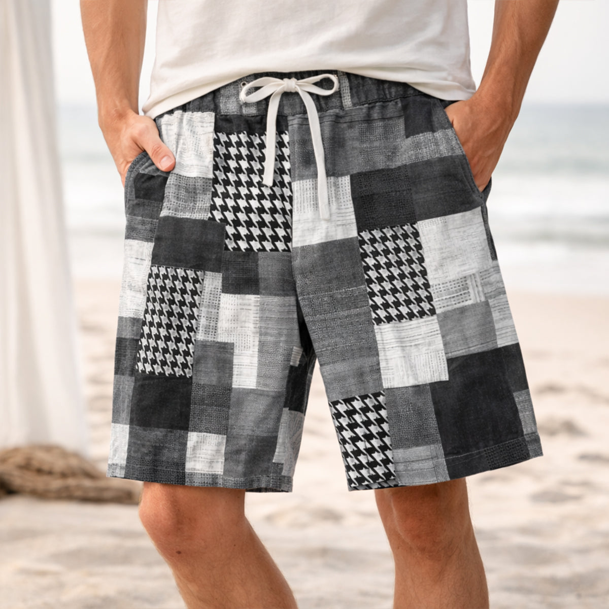 The Oakwood Men’s Colorful Casual Summer Drawstring Shorts