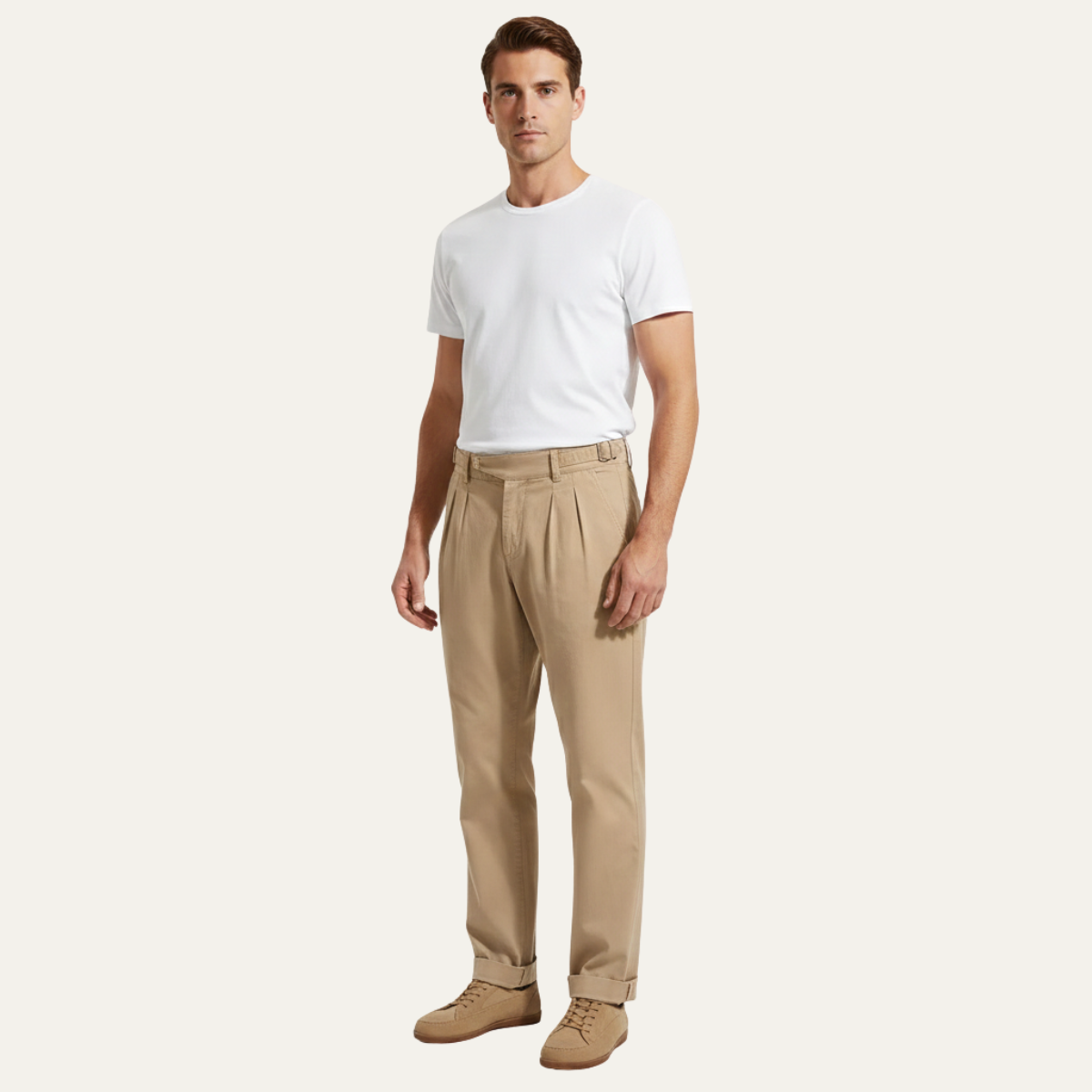 The Rosehill Men’s Vintage Double Pleated Straight Leg Casual Pants