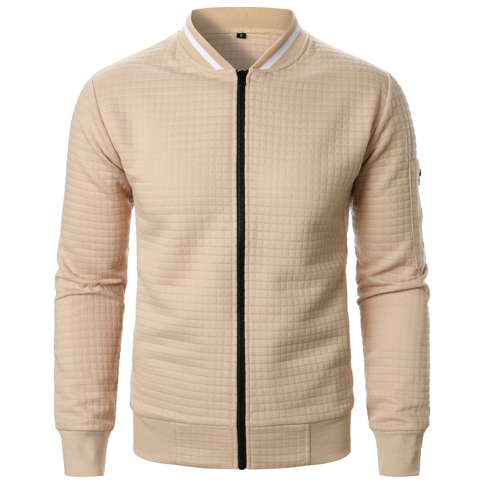 The Harlow Cotton Cardigan for Men – Tailored with Zip
