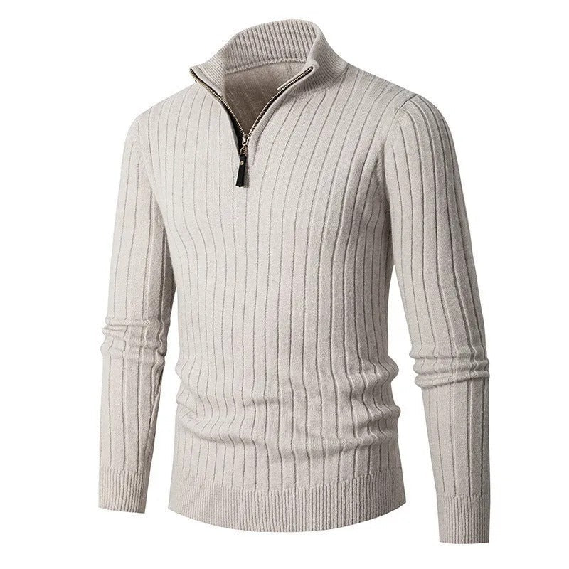 The Oslo Quarter Zip Sweater for Men - Old Money