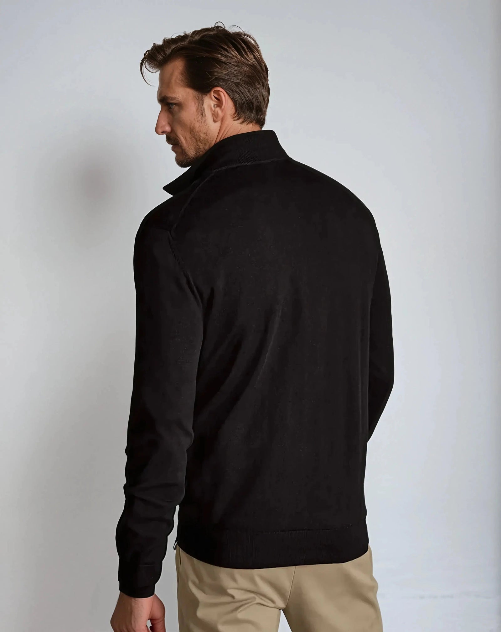 The Oxford Quarter Zip Old Money Sweater for Men