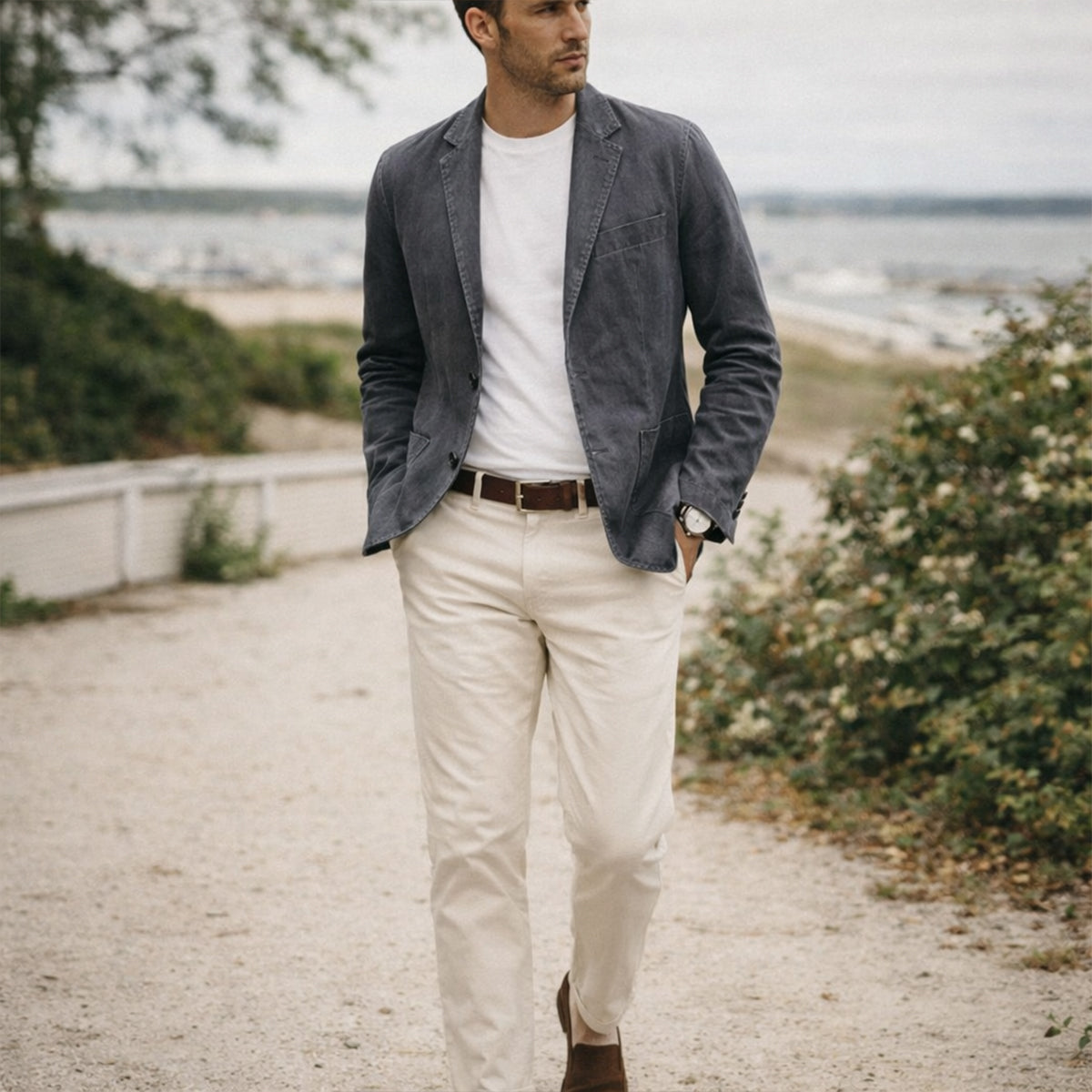 The Venice Linen Summer Blazer - Wedding Guest Men - Formal Occasions