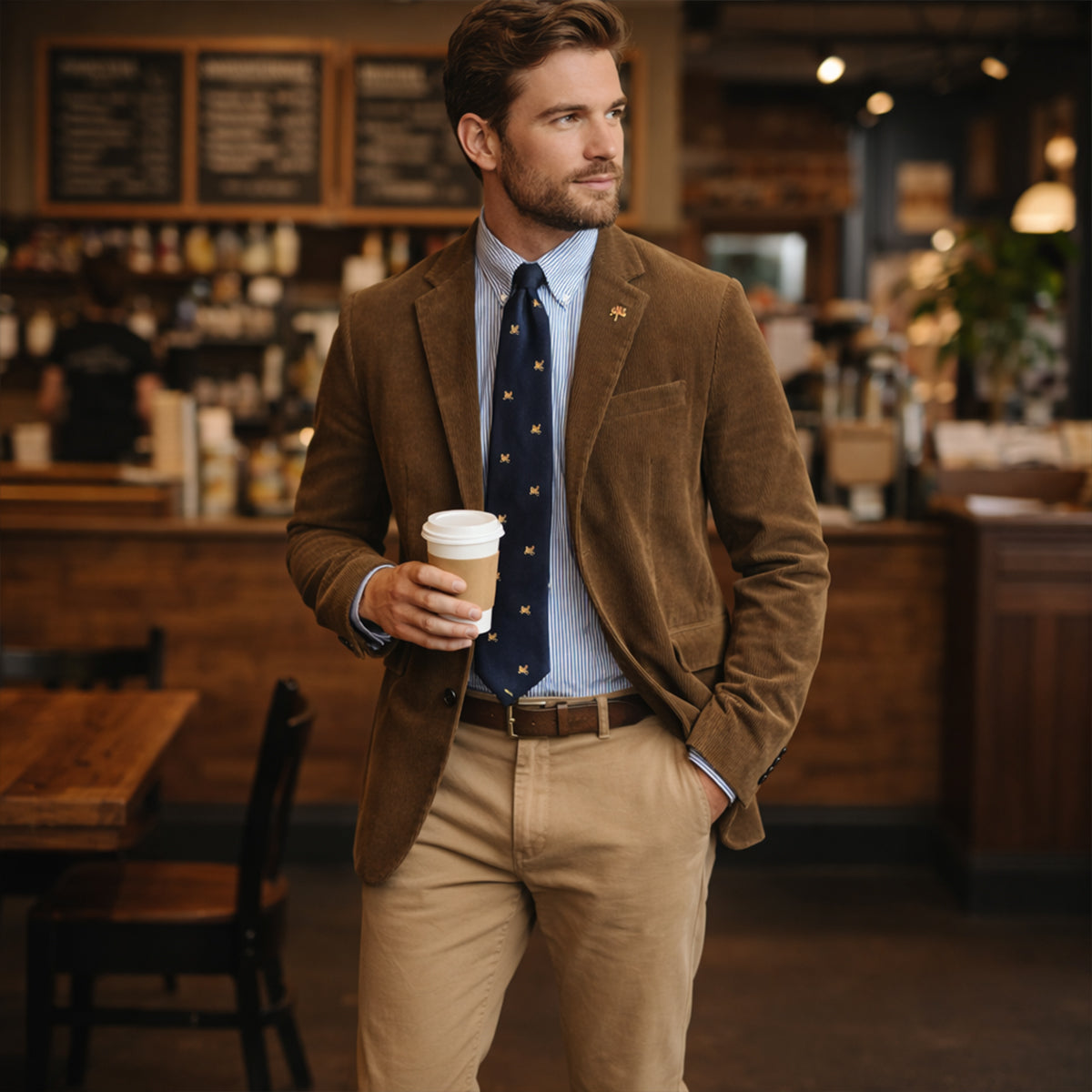 The Ridgeway Men’s Vintage Corduroy Blazer