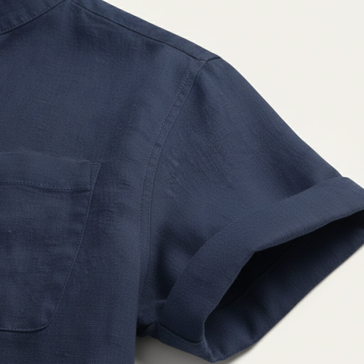 The Roma Men’s Casual Henley Linen Shirt