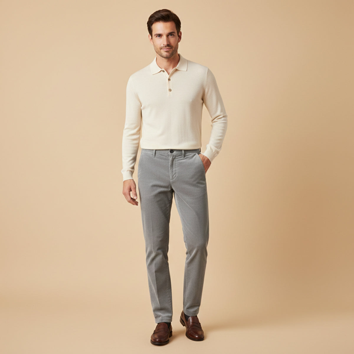 The Crestwood Lane Men’s Elastic Waist Corduroy Casual Pants