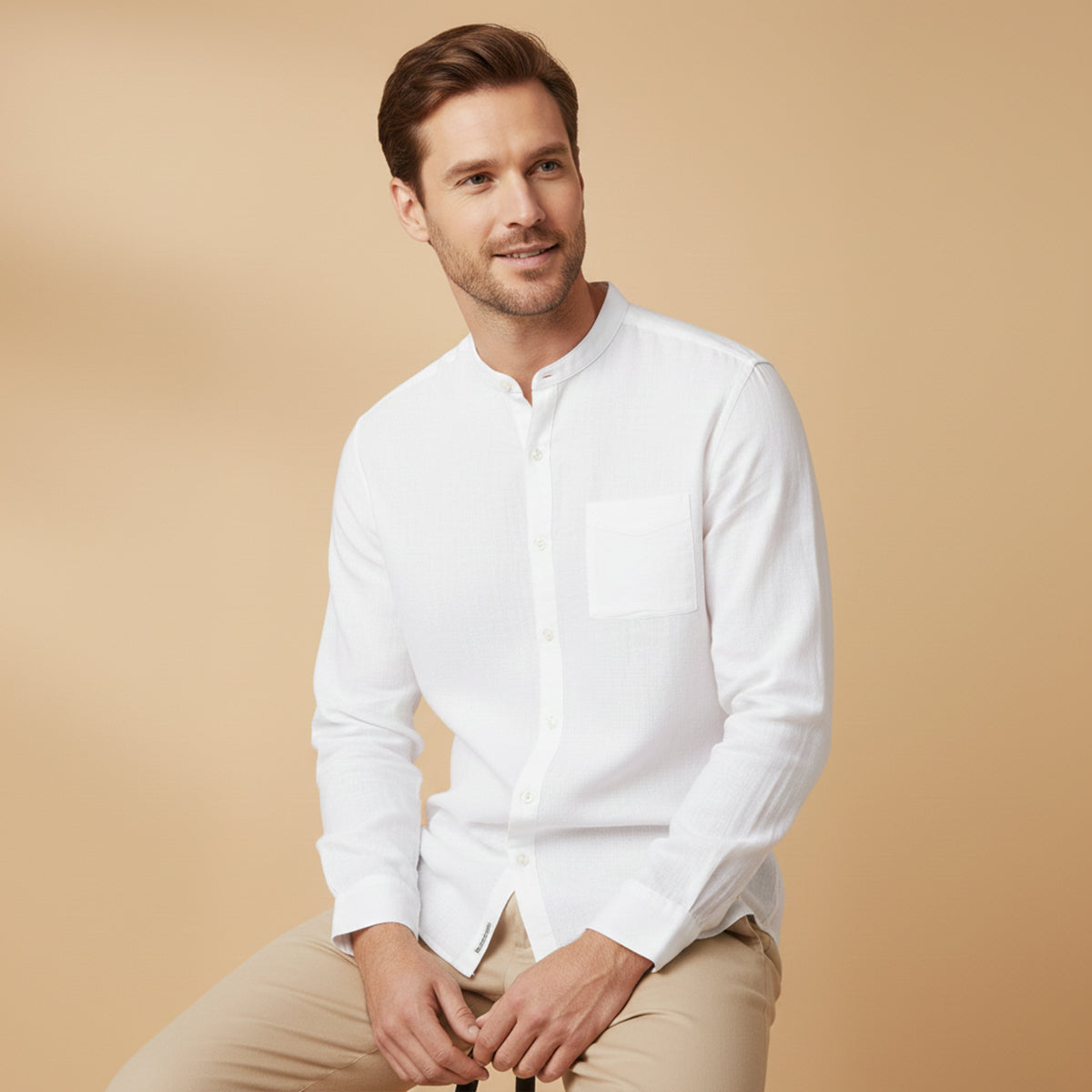 The Brighton Linen Shirt – Long Sleeve Shirt for Men