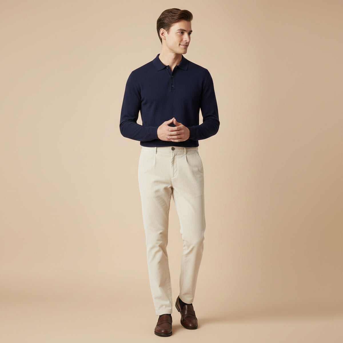 The Crestwood Lane Men’s Elastic Waist Corduroy Casual Pants