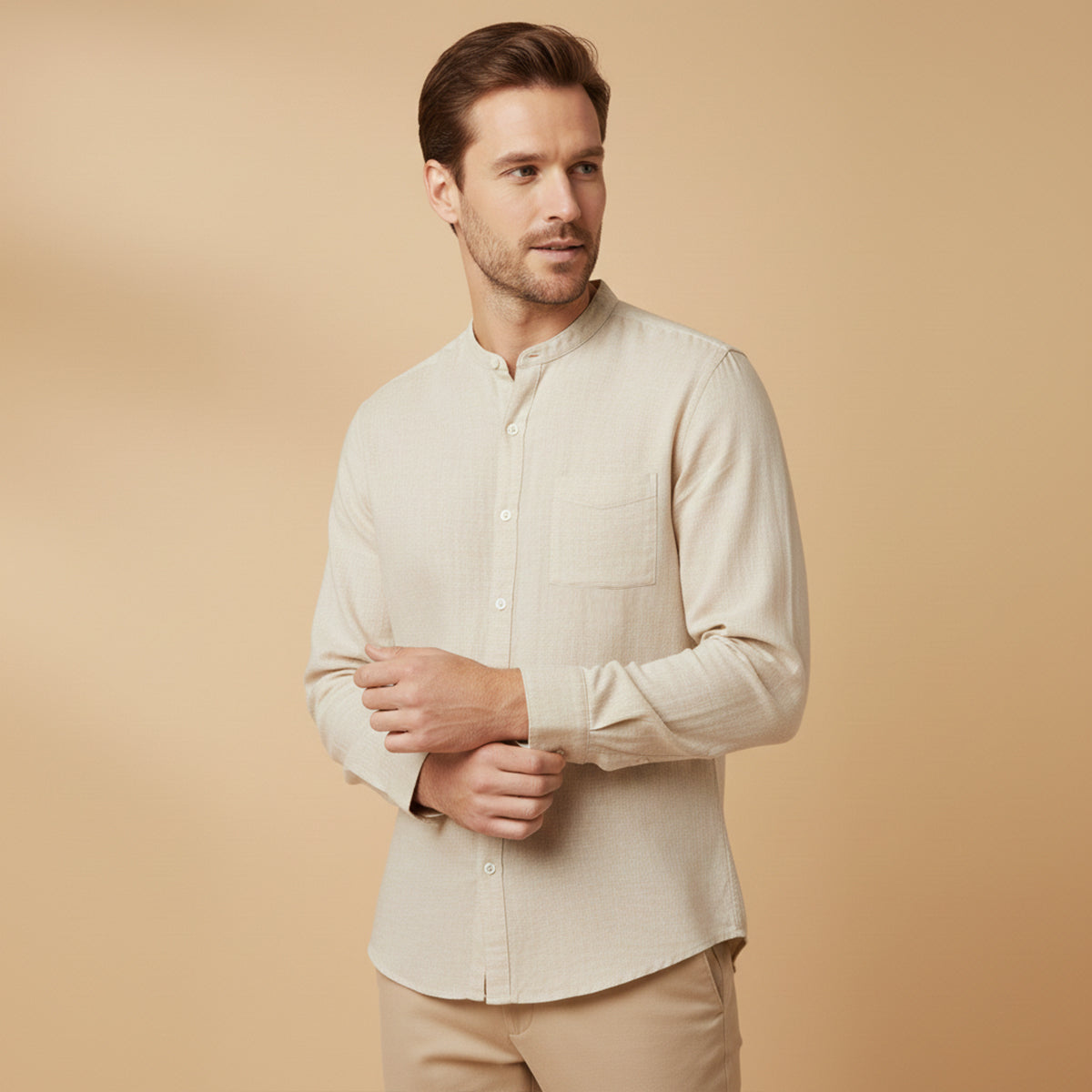 The Brighton Linen Shirt – Long Sleeve Shirt for Men