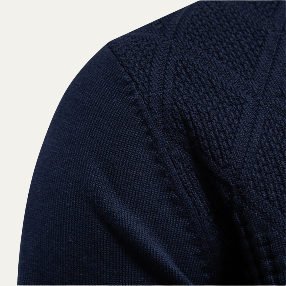 The Kensington Diamond Knit Polo Sweater for Men