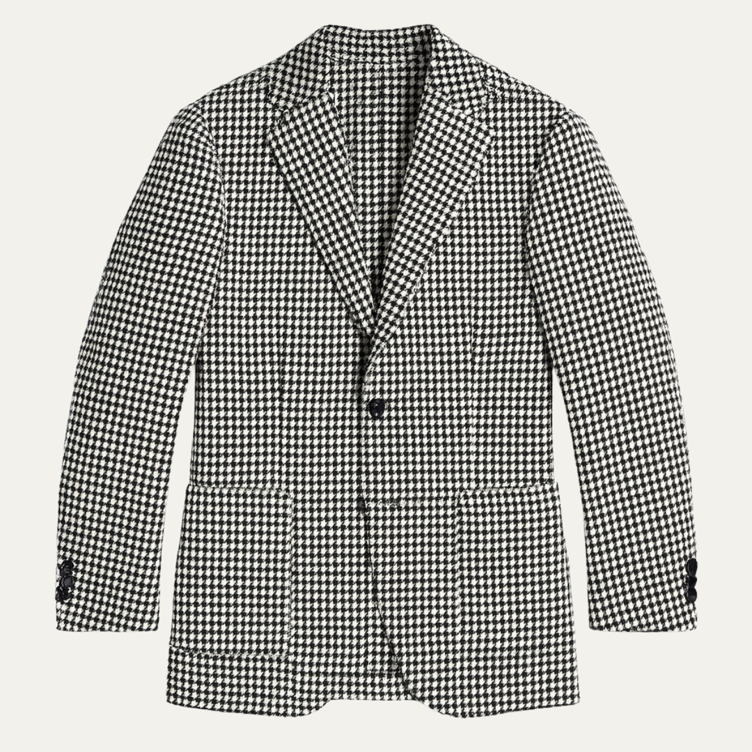The Frankfurt Men’s Elegant Herringbone Wool Look Blazer