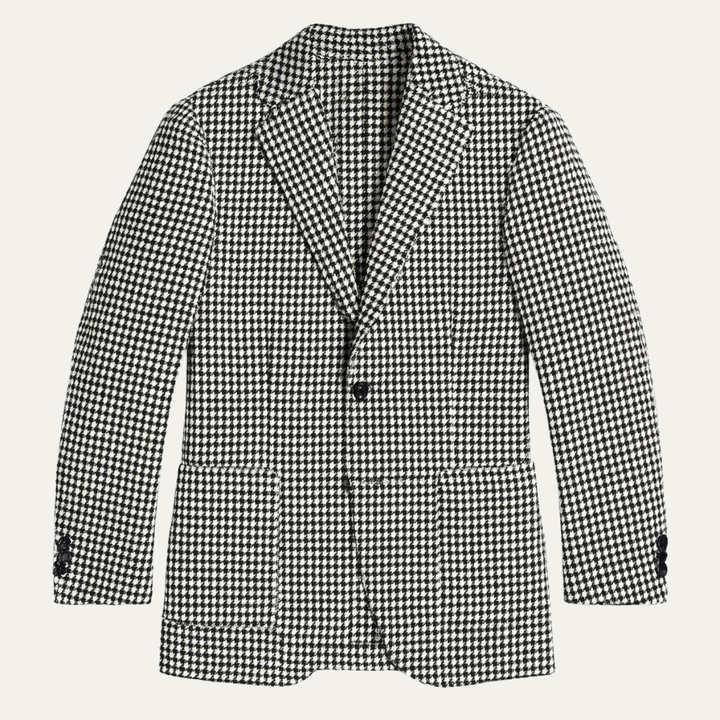 The Frankfurt Men’s Elegant Herringbone Wool Look Blazer