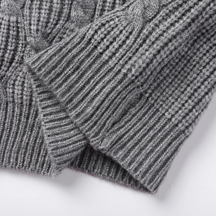 The Alberobello Men’s Warm Textured Knitted V Neck Sweater Vest