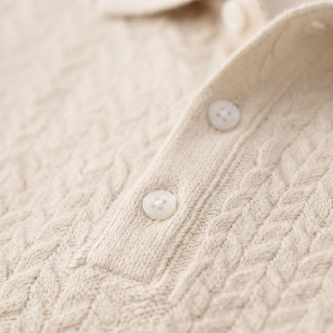 The Windlawn Men’s Casual Textured Summer Polo Shirt