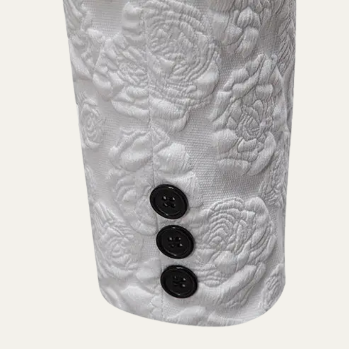 The Ceccano Men’s Casual Textured Rose Pattern Slim Fit Blazer