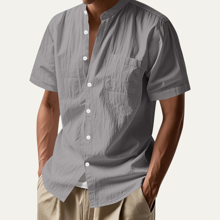 The Westmount Men’s Lightweight Linen Button Up Shirt