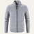 The Pienza Men’s Warm Fleece Zip Up Knit Jacket