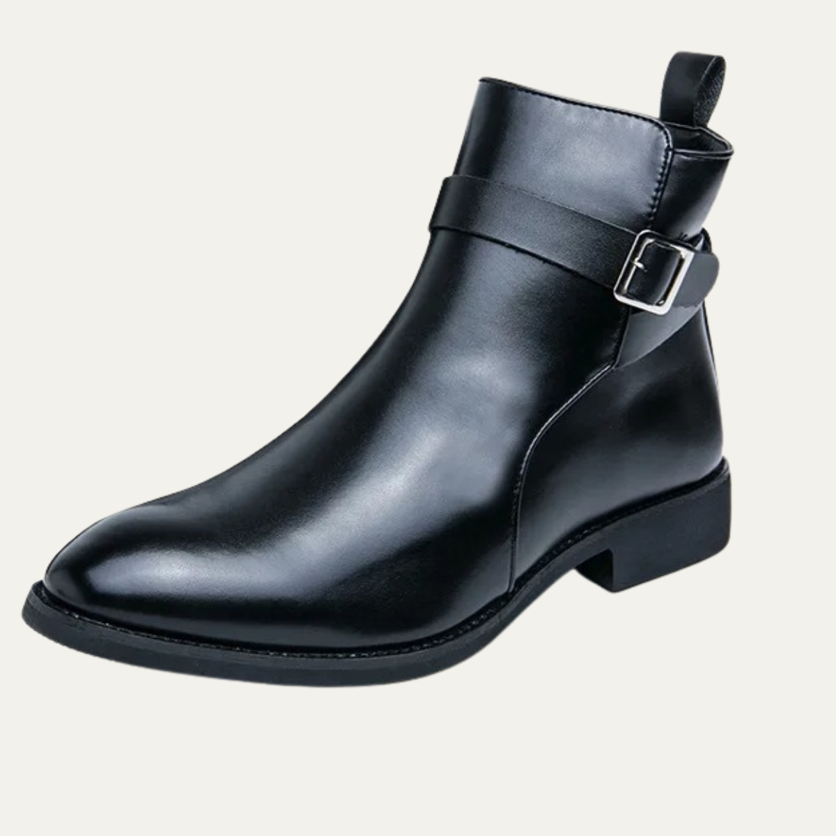 The Franciacorta Men’s Leather Ankle Boots with Side Zip & Non Slip Sole