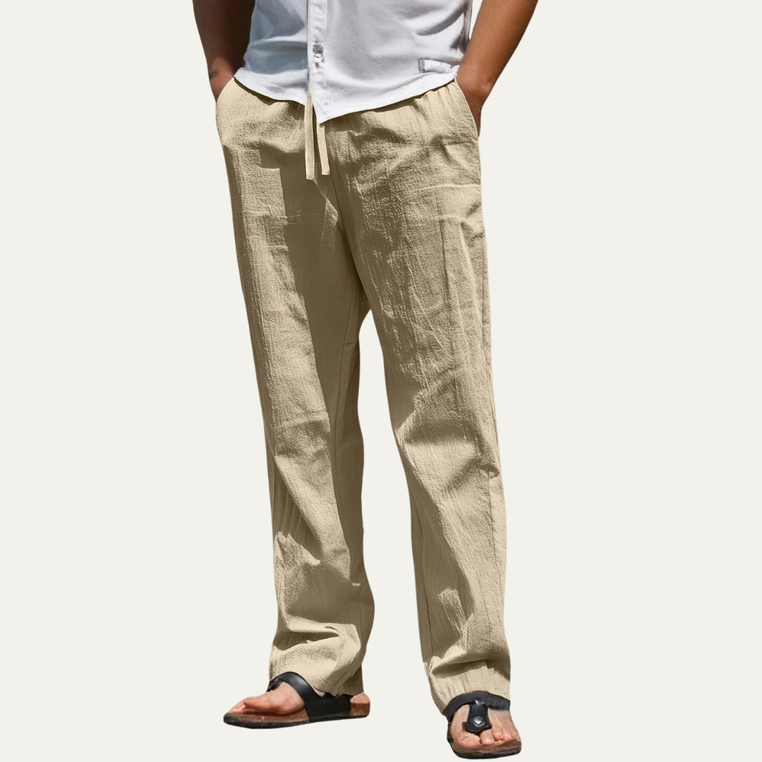 The Wakefield Men’s Breathable Linen Tapered Pants