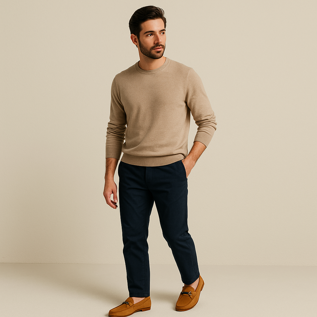 Elegant Suede Loafers Men Premium Dress Shoes-The British Gentlemen