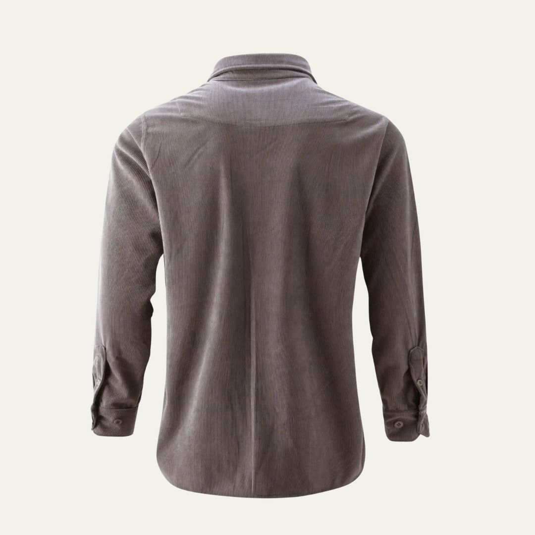 The Norwick Men’s Casual Button Down Corduroy Shirt