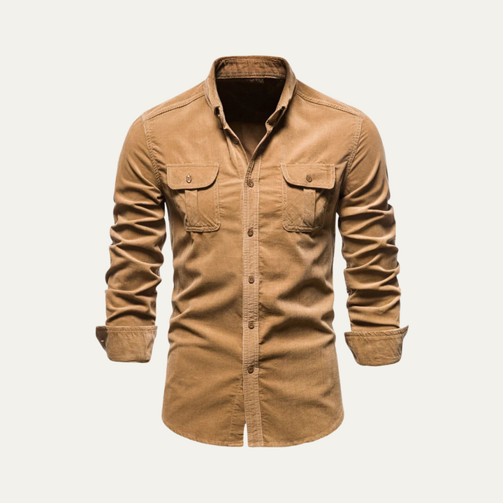 The Sheffield Men's Long Sleeve Elegant Cotton Shirt