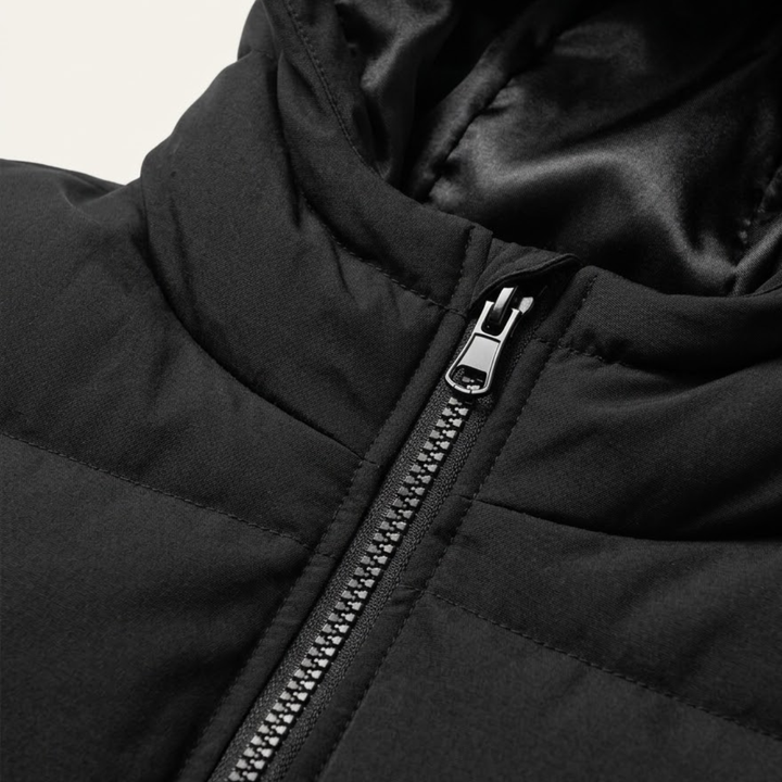 Men's Hooded Puffer Jacket - Waterproof Down Winter Coat