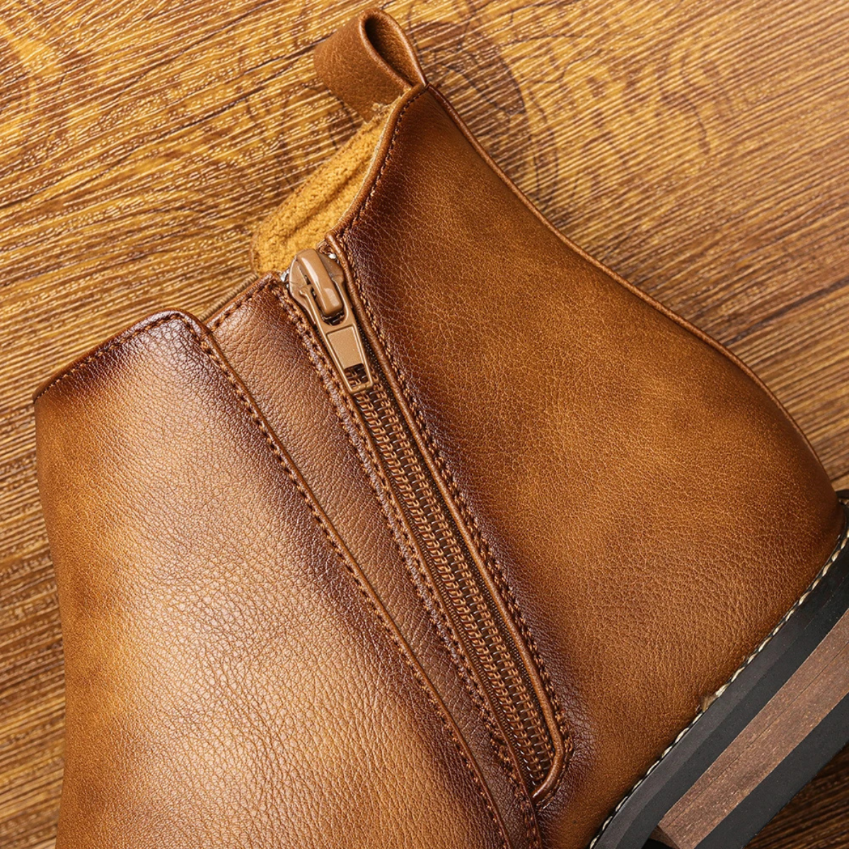 The Agrigento Men’s Chelsea Leather Ankle Boots with Elastic Side Panels