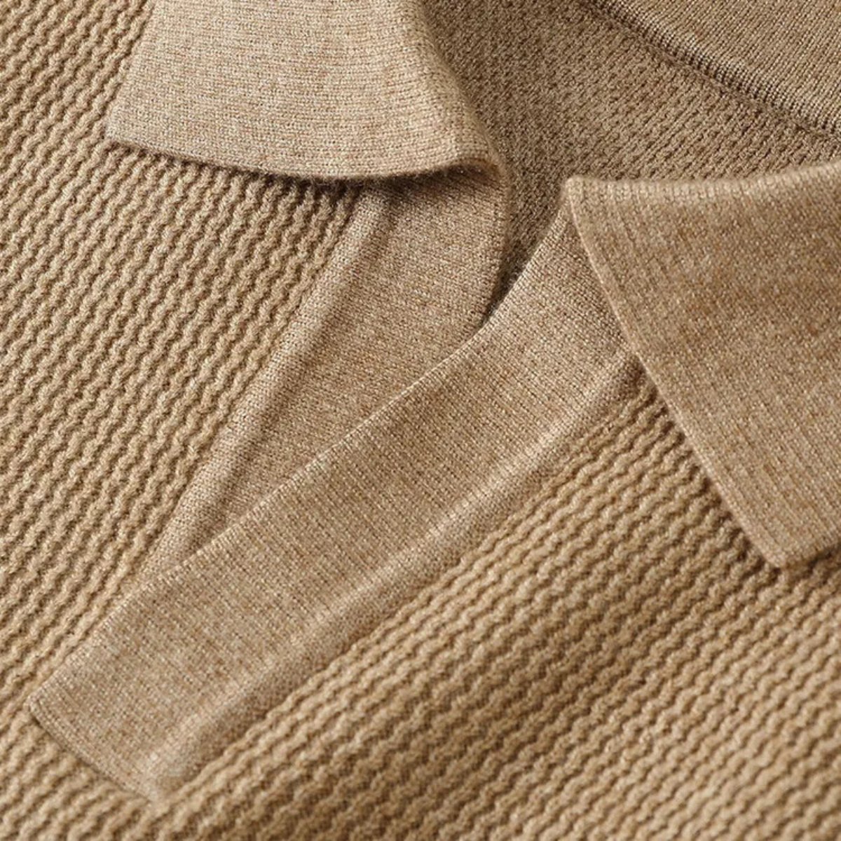 The Moncalvo Men’s Cashmere Knit Shirt Collar Sweater