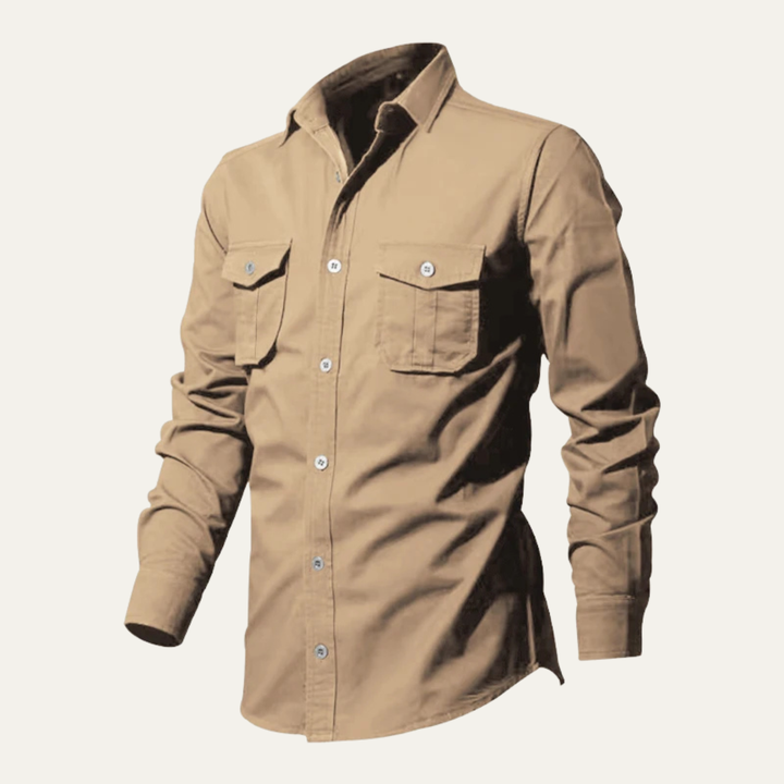 The Brookwater Men’s Retro Solid Button Up Shirt