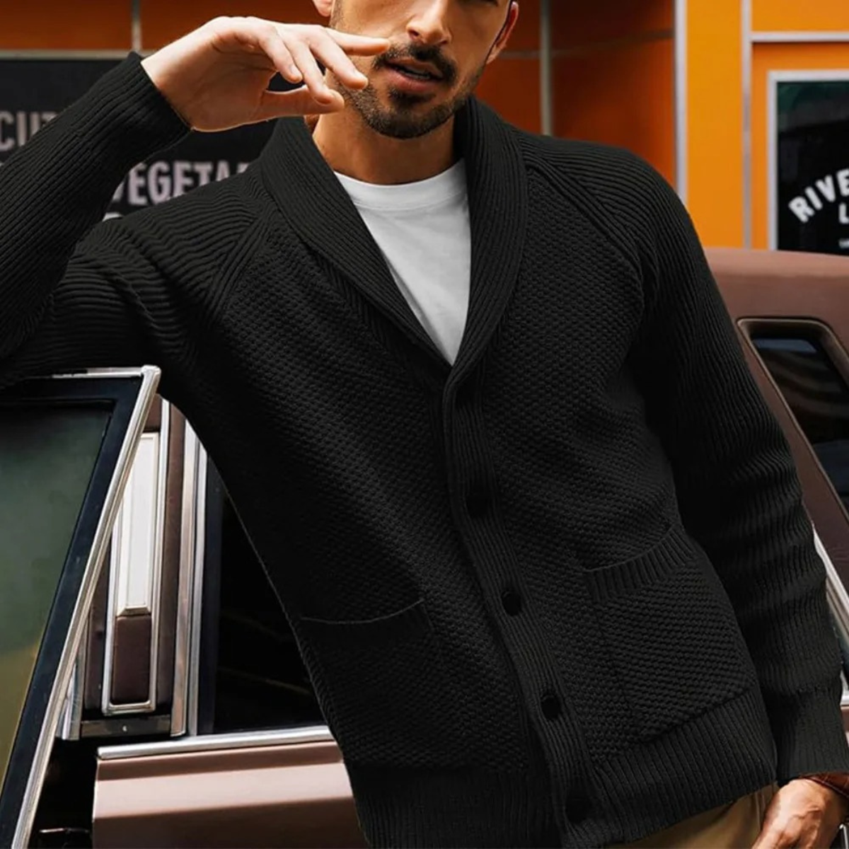 The Pembroke Men’s Shawl-Collar Button Up Cardigan