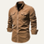 The Castellina Men’s Casual Button Up Corduroy Shirt