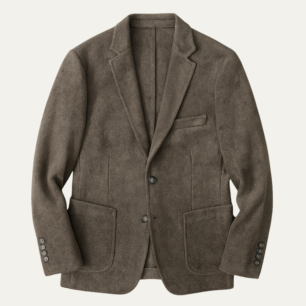 The Anzio Men’s Classic Single Breasted Wool Blend Tweed Blazer