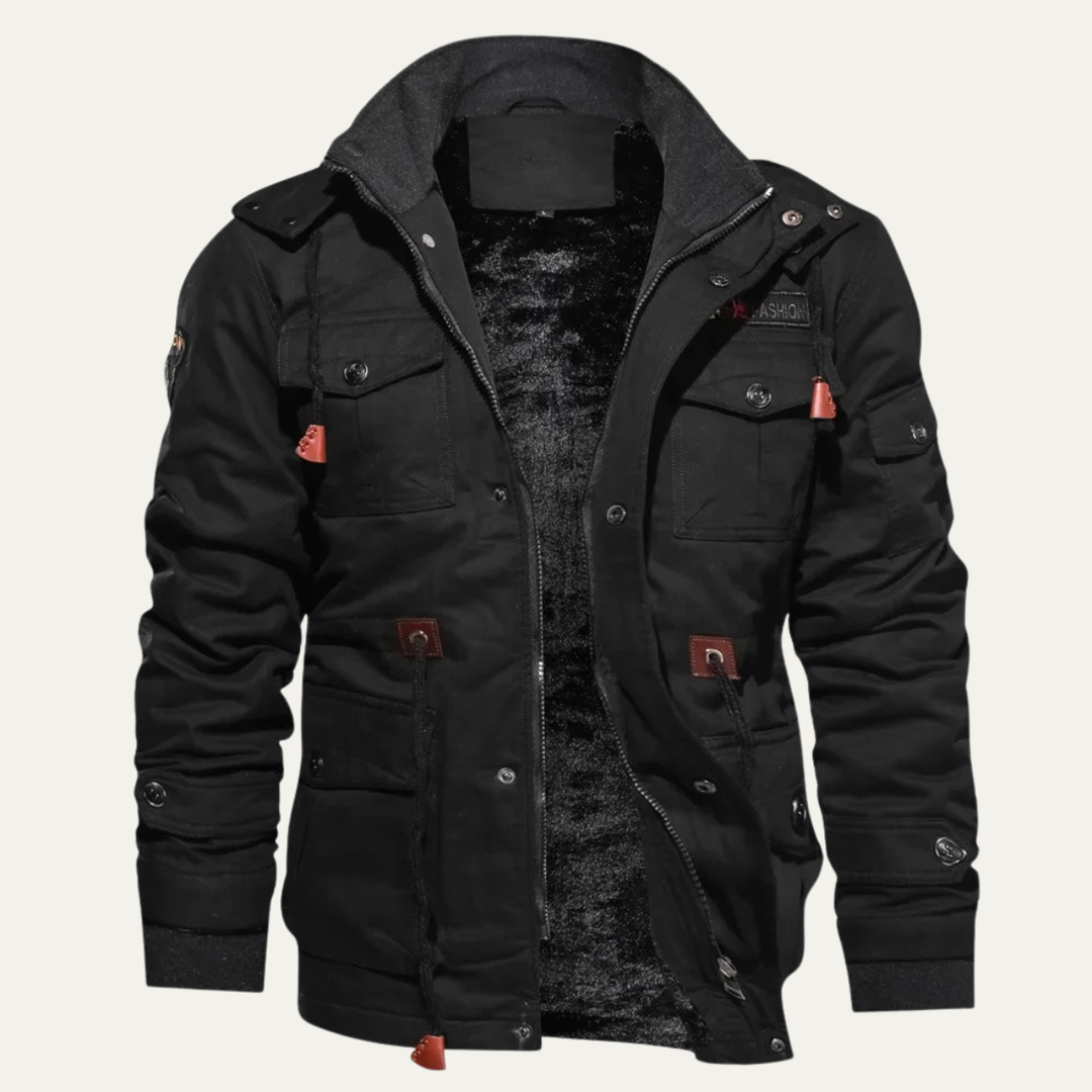 The Windrush Men’s Thick Warm Winter Utility Hooded Jacket