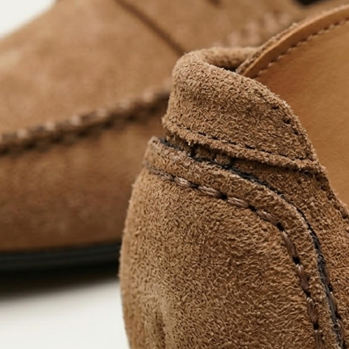 The Marostica Men’s Suede Classic Moccasins Slip On Loafers