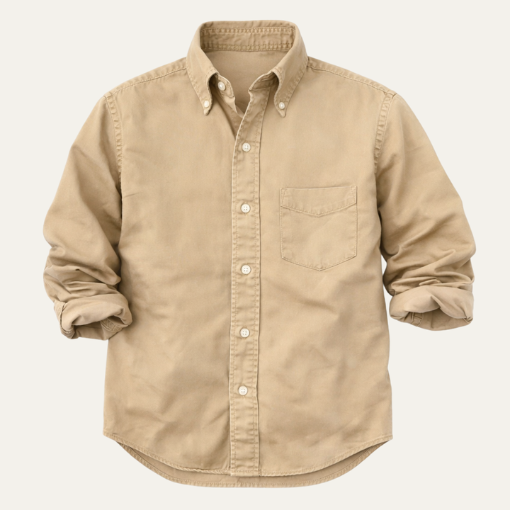 The Vercelli Men’s Solid Color Button Down Casual Shirt