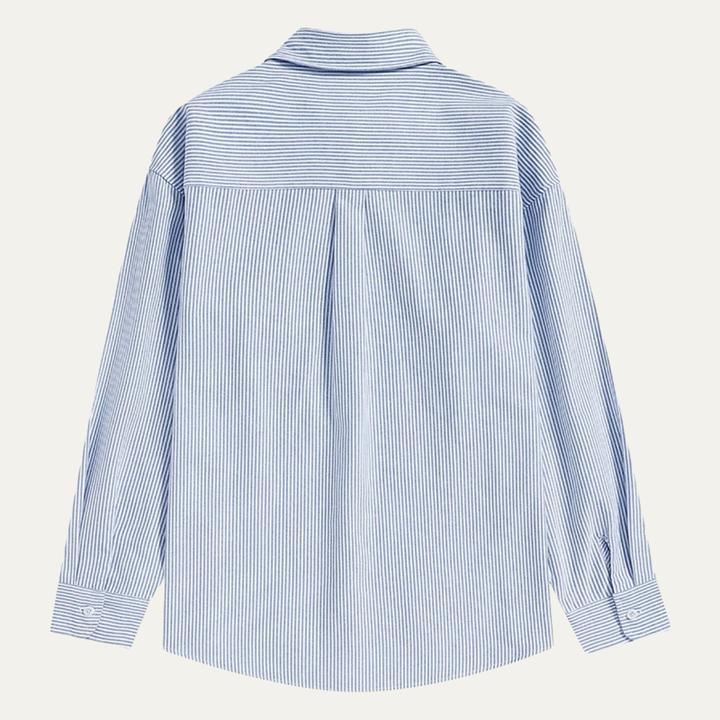 The Tenerife Men's Striped Shirt with Classic Collar and Pocket