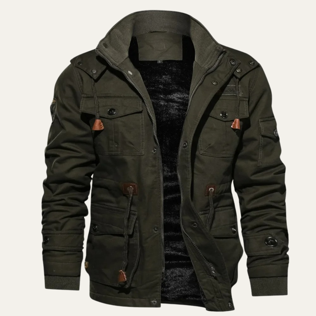 The Windrush Men’s Thick Warm Winter Utility Hooded Jacket