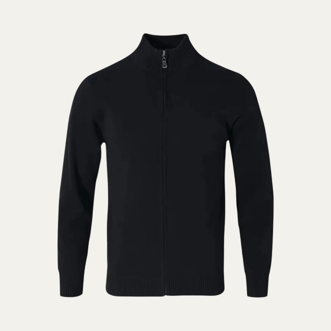 The Bristol Men’s Cashmere Luxury Cardigan Zip Knit Sweater