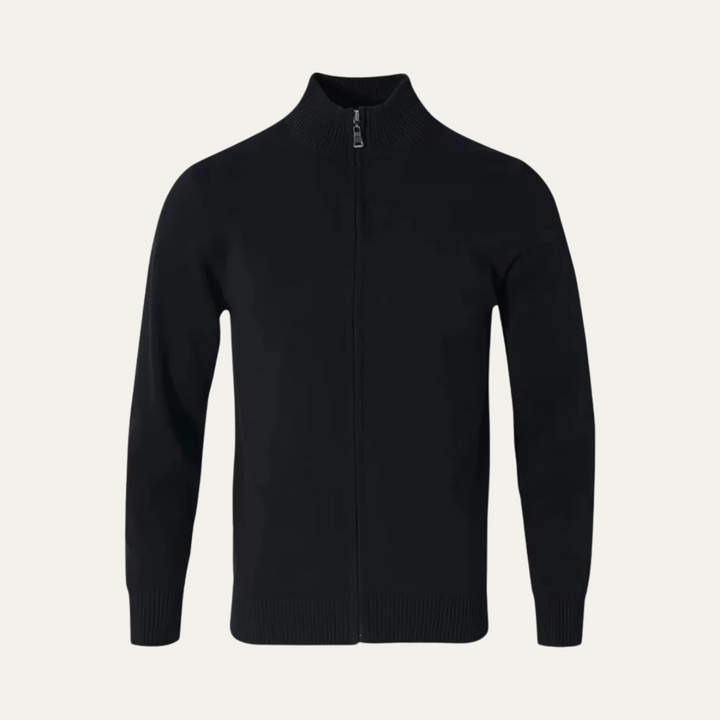The Bristol Men’s Cashmere Luxury Cardigan Zip Knit Sweater