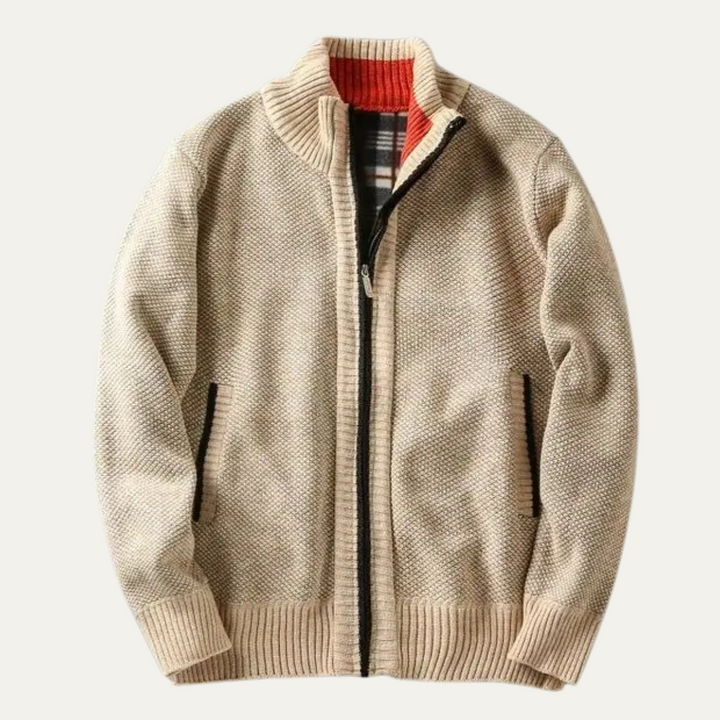 The Southwick Men's Chunky Knit Zip Layer Jacket
