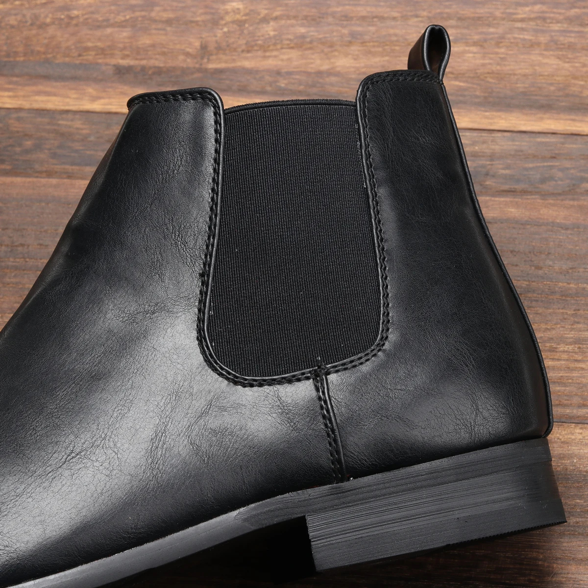 The Agrigento Men’s Chelsea Leather Ankle Boots with Elastic Side Panels