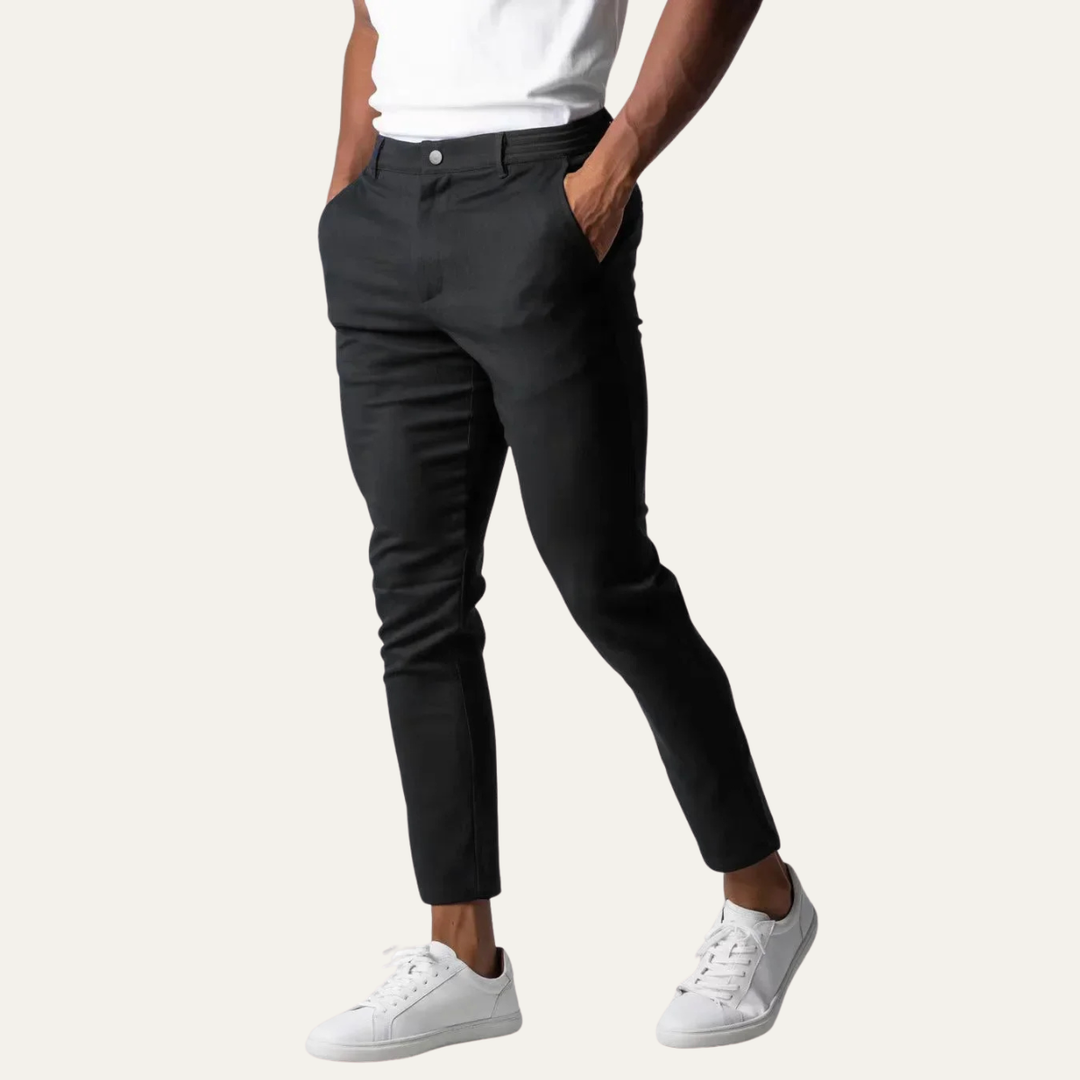 The La Maddalena Men’s Slim Fit Casual Stretch Chino Pants