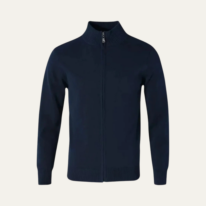 The Bristol Men’s Cashmere Luxury Cardigan Zip Knit Sweater