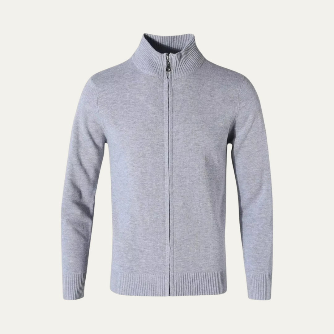 The Bristol Men’s Cashmere Luxury Cardigan Zip Knit Sweater