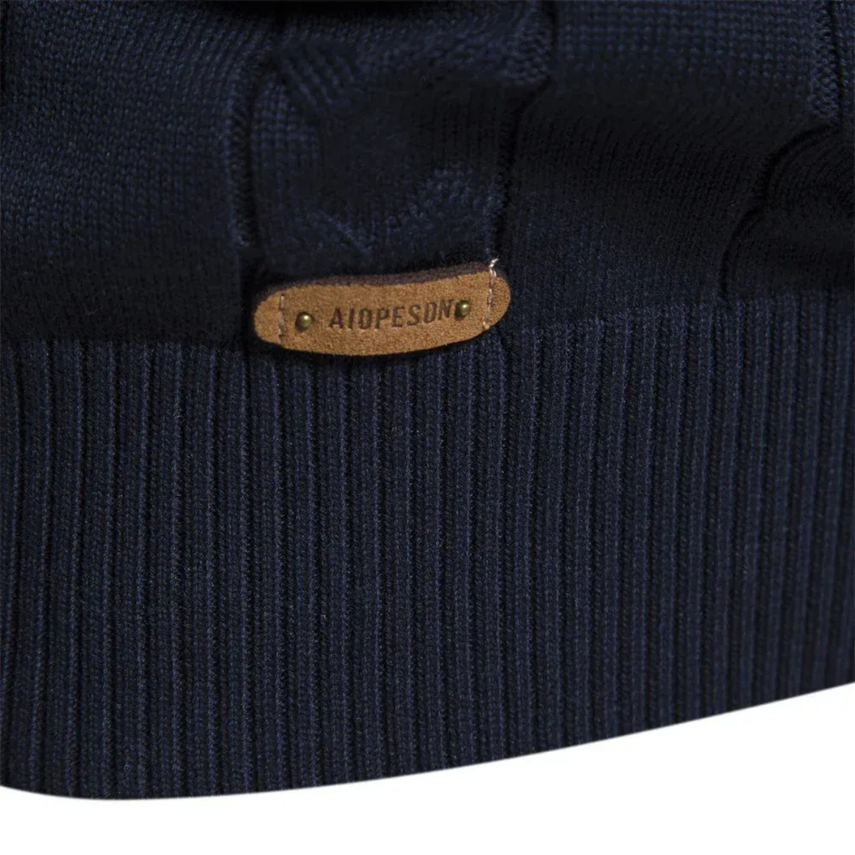 The Chatsworth Men's Quarter Zip Cotton Sweater – Fair Isle Knit