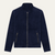 The Ritz Men’s Navy Suede Jacket – Luxury Slim Fit Bomber with Stand Collar