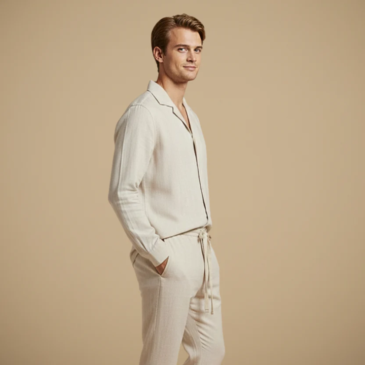 The Tortona Men's Knit Top and Pants Set
