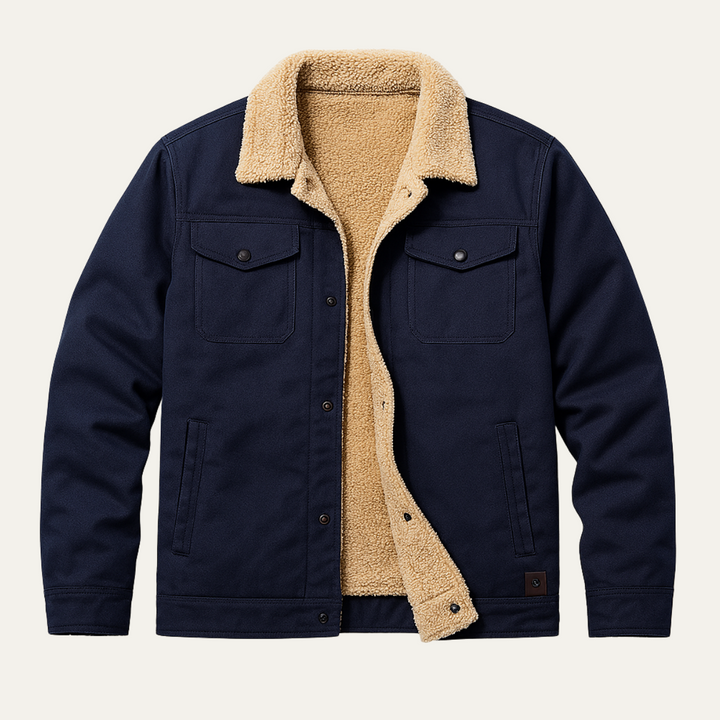 The Vancouver Men's Fleece Lined Outdoor Jacket | Modern & Warm