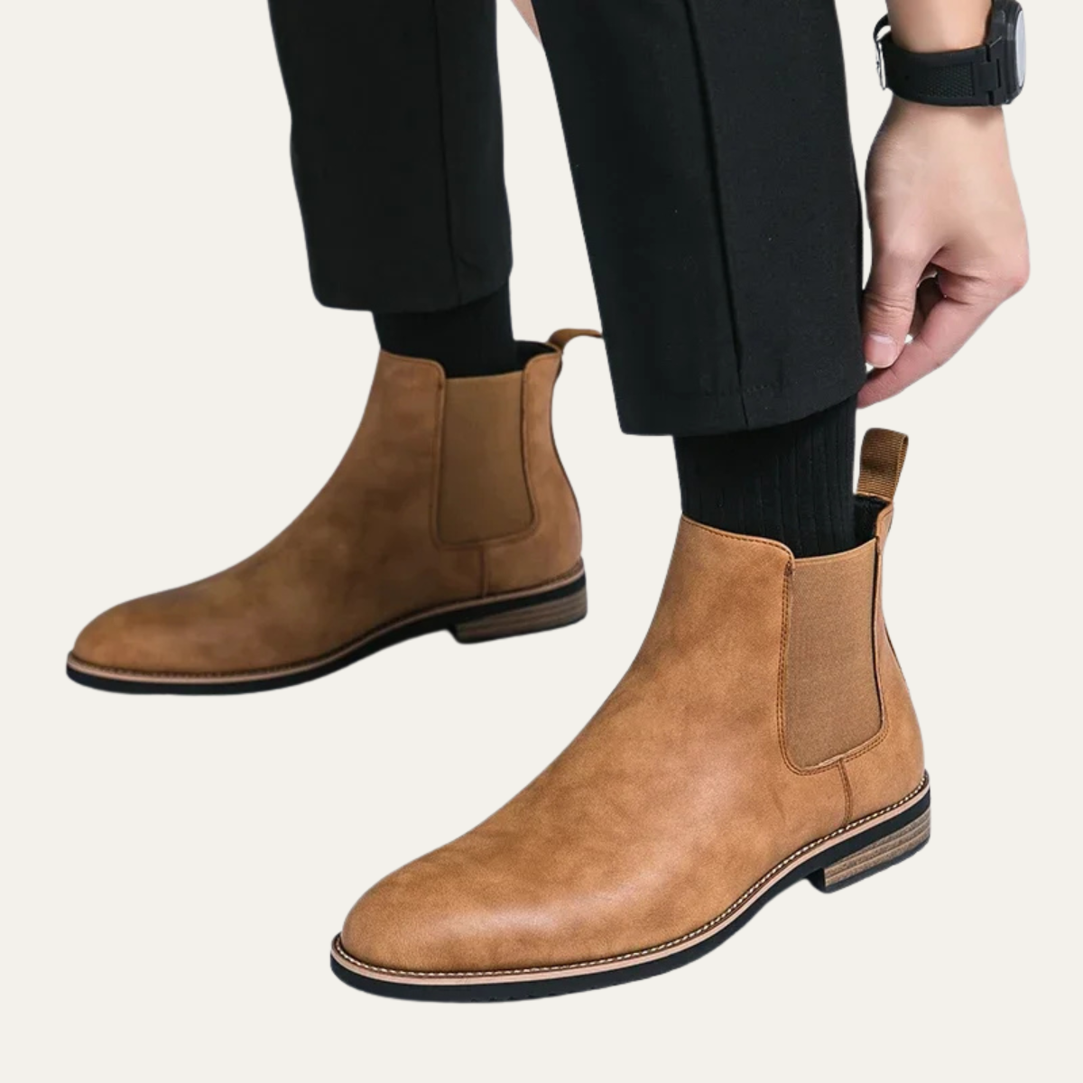 The Alderton Men’s Elegant Slip On Smart Casual Chelsea Boots